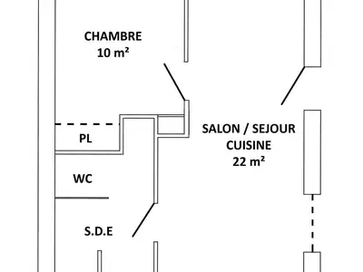 Plan de l'établissement Gîte au Calme avec Jardin et Parking Pratique - FR-1-306-1335