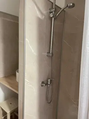Salle de bains dans l'établissement Maisonnette de Plage