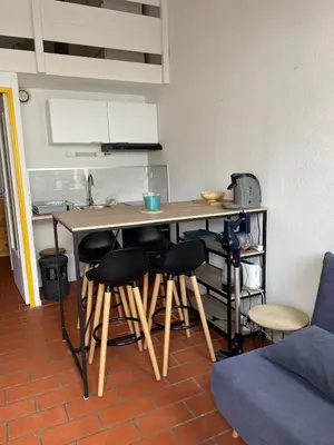 Cuisine ou kitchenette dans l'établissement Maisonnette de Plage