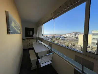 Télévision ou salle de divertissement dans l'établissement SH160-134 Appart 2 pièces cabine 5 couchages SAINT HILAIRE DE RIEZ