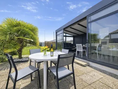 Balcon ou terrasse dans l'établissement Holiday Home Les Rochers du Roi by Interhome