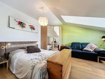 Un ou plusieurs lits dans un hébergement de l'établissement Holiday Home Briasel by Interhome
