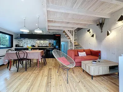 Coin salon dans l'établissement Apartment Le Saint Gilles by Interhome
