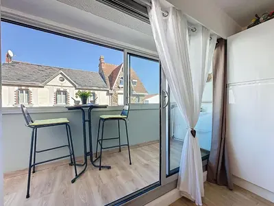 Balcon ou terrasse dans l'établissement Apartment Résidence de la Mer-2 by Interhome