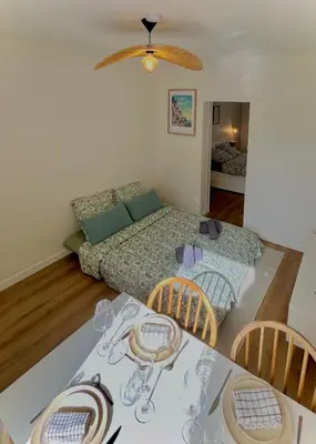 Un ou plusieurs lits dans un hébergement de l'établissement L'atelier Azur - T2 Saint-Nazaire