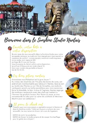 Plan de l'établissement Bienvenue dans ce charmant studio