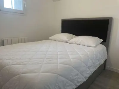 Un ou plusieurs lits dans un hébergement de l'établissement BA000-08A Mais 4 pièces - 6 couchages BARBATRE