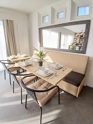 Coin salon dans l'établissement Appartement Vivre un moment face au château