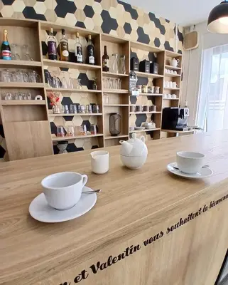 Plateau bouilloire dans l'établissement Appartement Vivre un moment face au château