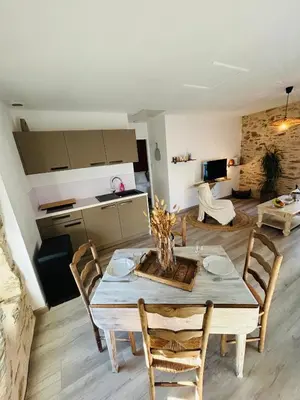 Cuisine ou kitchenette dans l'établissement Appartement cosy