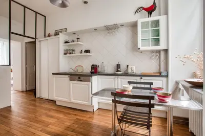 Cuisine ou kitchenette dans l'établissement Orphée - proche des Marchines de Lile