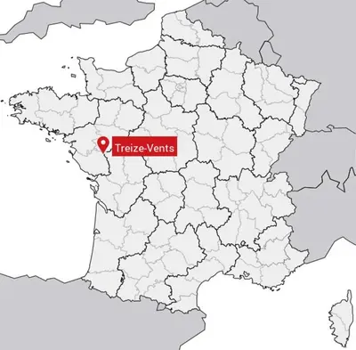 Plan de l'établissement Les Logis des Treize-Vents à 15 minutes du Puy duFou