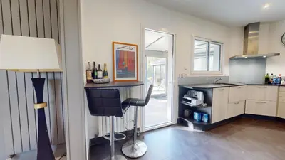 Cuisine ou kitchenette dans l'établissement Villa Mabhep