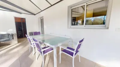 Coin salon dans l'établissement Villa Mabhep