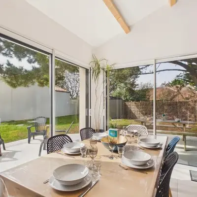 Maison pour 7 avec jardin