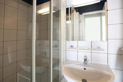 Salle de bains dans l'établissement Belambra Clubs Saint-Jean-de-Monts - Les Grands Espaces