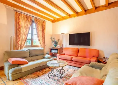 Coin salon dans l'établissement Gîte Nolan