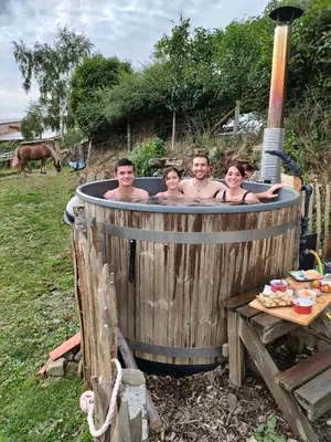 Clients de l'établissement Terre et Eau gite Sèvremont