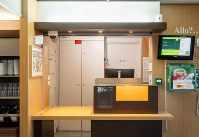 Cuisine ou kitchenette dans l'établissement B&B HOTEL Saint-Nazaire Trignac