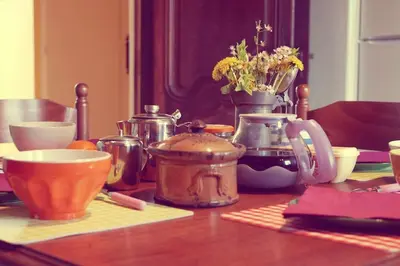 Nourriture dans la maison de vacances ou à proximité