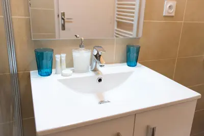 Salle de bains dans l'établissement Au Coeur de Nantes Apartment
