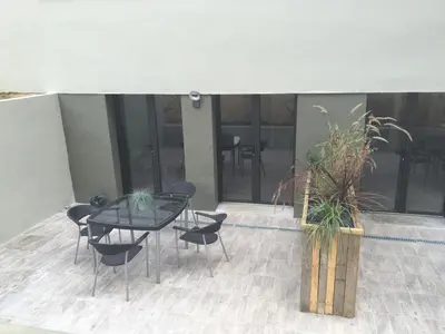 Balcon ou terrasse dans l'établissement L'hetre