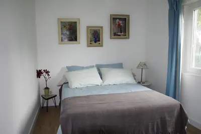 Un ou plusieurs lits dans un hébergement de l'établissement Gîte De La Tulipe
