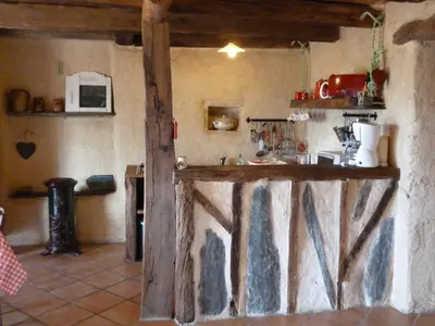 Cuisine ou kitchenette dans l'établissement La Guichardière