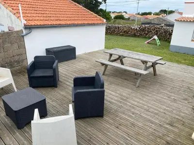 Coin salon dans l'établissement Maison chez Meme