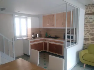 Cuisine ou kitchenette dans l'établissement Les Mistinguettes