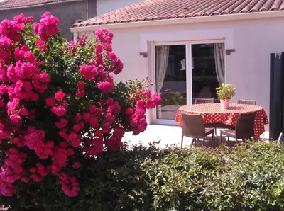 Jardin de l'établissement Gîte le logis