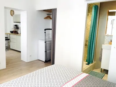 Cuisine ou kitchenette dans l'établissement Appartement centre, Parking 100m