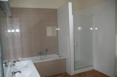 Salle de bains dans l'établissement Le Gite du Grand Saulaie