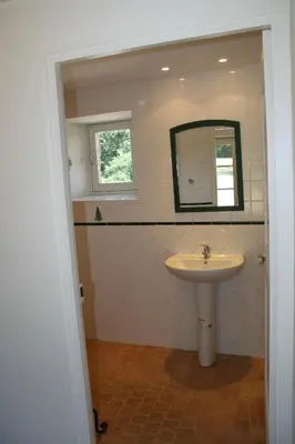 Salle de bains dans l'établissement Le Gite du Grand Saulaie