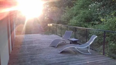 Balcon ou terrasse dans l'établissement Maison passive et d'architecte
