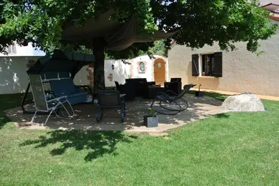 Jardin de l'établissement Chez Michel et Josette