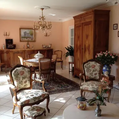 Coin salon dans l'établissement Agora Mijo Chambre d'Hôtes