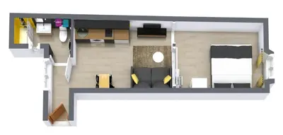 Cuisine ou kitchenette dans l'établissement Loft NYC - Hyper centre
