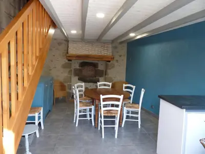 Coin salon dans l'établissement La petite Vallee
