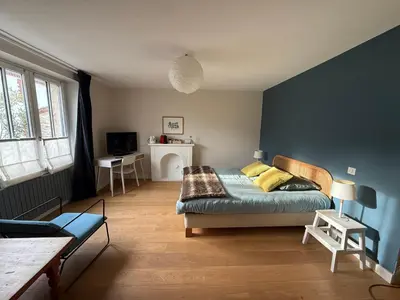 Coin salon dans l'établissement La Pierre Percée - accès digicode