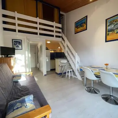 Studio Mezzanine Rénové 4 Pers. à 50m Plage avec Parking - FR-1-224C-591