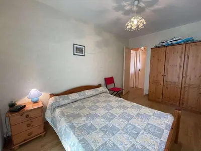 Un ou plusieurs lits dans un hébergement de l'établissement Appartement 2 pièces proche mer avec loggia - Saint-Hilaire-de-Riez - FR-1-224C-625