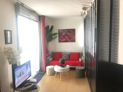 Télévision ou salle de divertissement dans l'établissement Le Petit Zénith