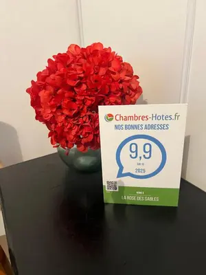 Certificat, récompense, panneau ou autre document affiché dans l'établissement Chambres d'hôtes La Rose Des Sables