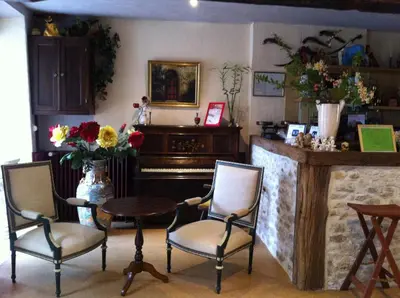 Coin salon dans l'établissement Maison des Anges