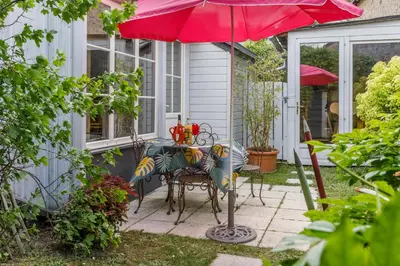 Jardin de l'établissement Le Relais de Mont