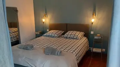 Un ou plusieurs lits dans un hébergement de l'établissement Gîte de l'Escapade