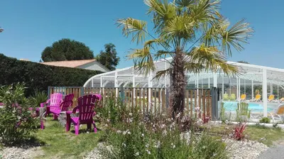 Jardin de l'établissement Camping Le Bois Verdon