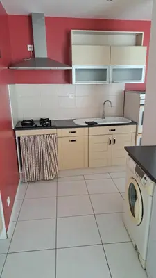 Cuisine ou kitchenette dans l'établissement Mauleon Maison prive jardin 6 personnes