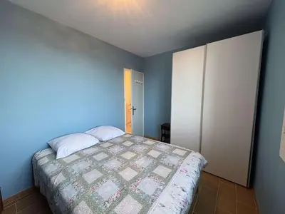 Un ou plusieurs lits dans un hébergement de l'établissement Appart moderne 2 pièces face océan - Saint Jean de Monts - FR-1-224C-68
